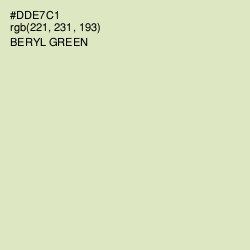 #DDE7C1 - Beryl Green Color Image